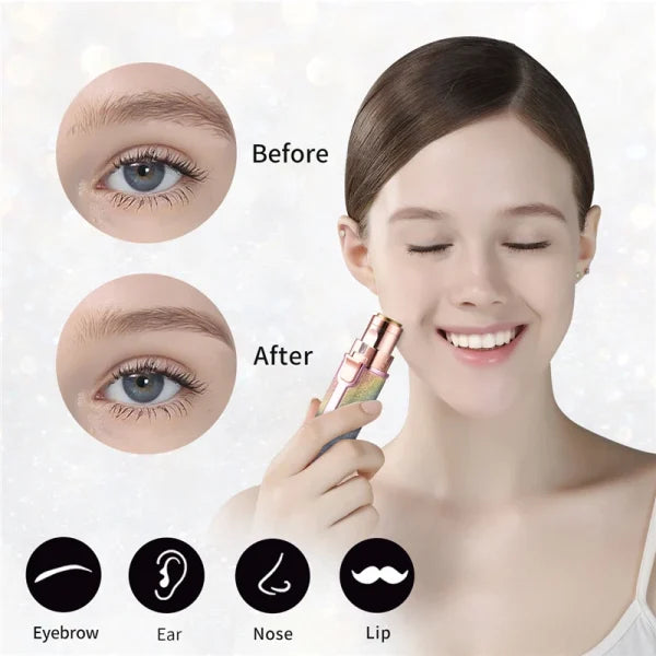 2 In 1 Electric Eyebrow Trimmer Makeup