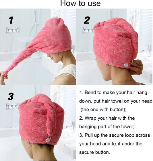 Best Hair Dryer Cap Towel - Hair Wrap Towel for ladies