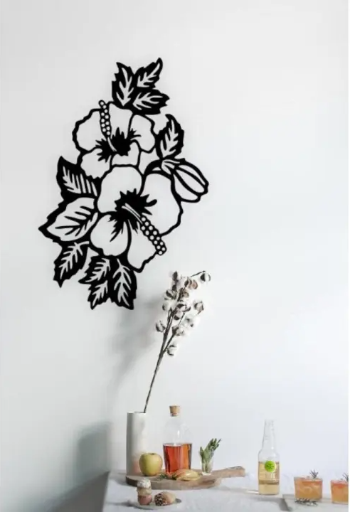 Flower Wooden Wall Decoration