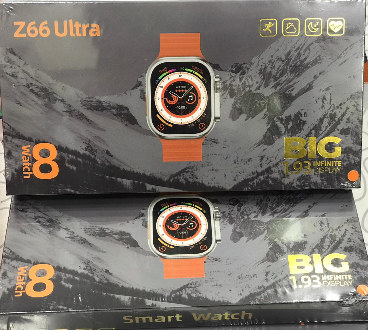 Z66 Ultra Series 8 Smart Watch Ultra Big 1.93 Inch Screen Smartwatch Heart Rate Monitor Ultra Smart Watch